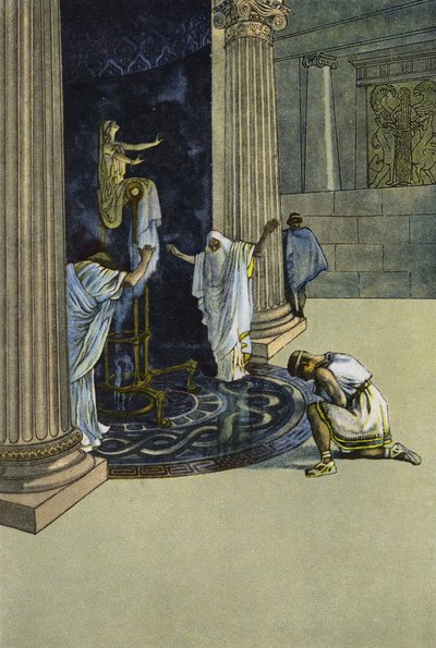 Oreste è ordinato da Apollo di andare a Tauride e portare la statua di Artemide ad Atene da Artus Scheiner