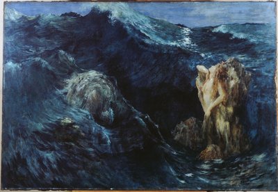 Cariddi e Scilla, 1894 (olio su tela) da Ary Ernest Renan