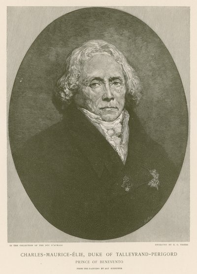 Charles Maurice de Talleyrand-Perigord da Ary Scheffer