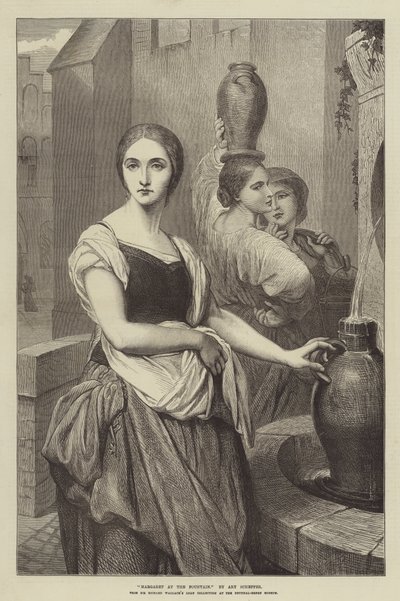 Margherita alla fontana da Ary Scheffer