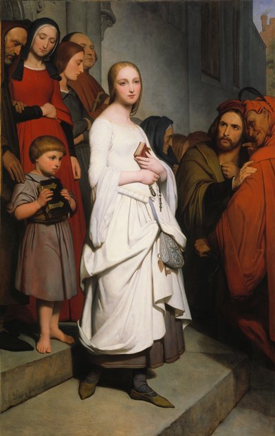 Margherita che lascia la chiesa da Ary Scheffer