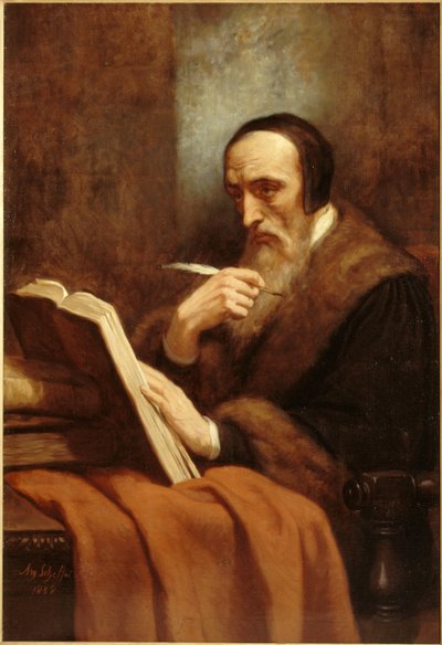 Ritratto di Giovanni Calvino 1509-1564 da Ary Scheffer