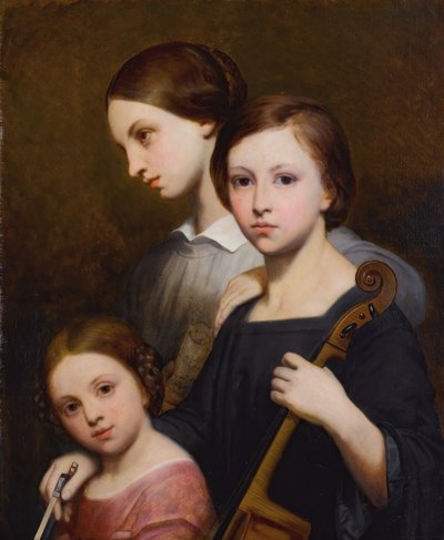 Ritratto di René, Cécile e Louise Franchomme da Ary Scheffer