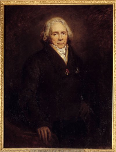 Ritratto del politico francese Charles Maurice de Talleyrand Perigord (o Talleyrand-Perigord) da Ary Scheffer