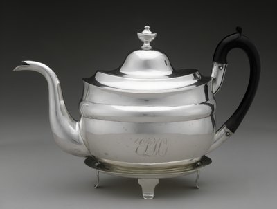 Teiera e coperchio con supporto, c. 1798-1812 da Asa Whitney