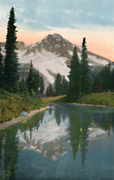 Monte Rainier e Reflection Lake da Asahel Curtis