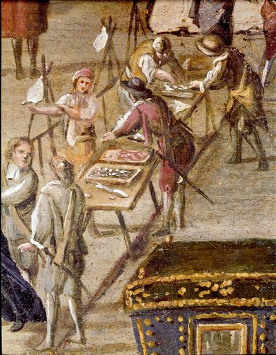 Piazza del tribunale della Vicaria a Napoli al tempo della rivoluzione di Masaniello da Ascanio Luciani