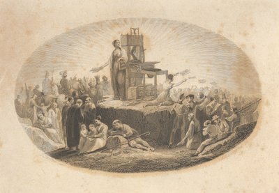 Certificato della Società Biblica, XIX secolo da Asher Brown Durand