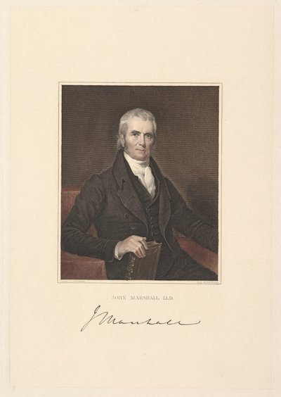 Giudice Capo John Marshall, 1833 da Asher Brown Durand