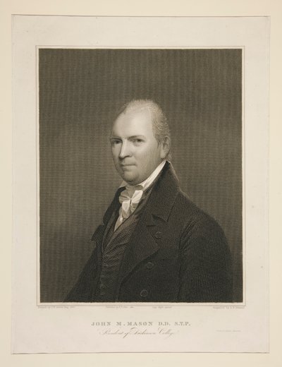 John M. Mason, D.D., S.T.P., Presidente del Dickinson College da Asher Brown Durand
