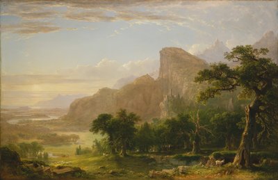 Paesaggio Scena da Thanatopsis da Asher Brown Durand