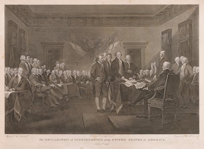 Firma della Dichiarazione di Indipendenza da Asher Brown Durand