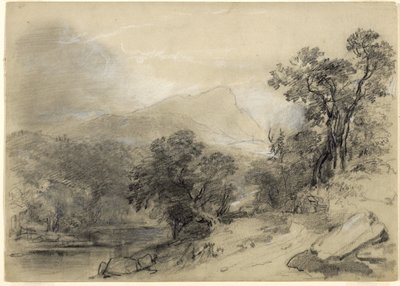 Studio per Paesaggio-Composizione: Nei Catskills, 1848 da Asher Brown Durand