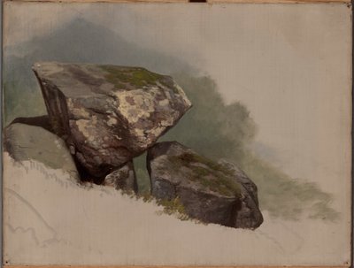Studio di una roccia da Asher Brown Durand