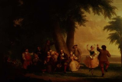 La Danza della Batteria alla Presenza di Peter Stuyvesant da Asher Brown Durand