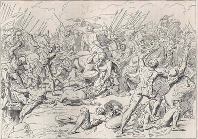 Guerra del Peloponneso: La battaglia di Potidea dove il filosofo greco Socrate salvò la vita di Alcibiade. (Incisione d