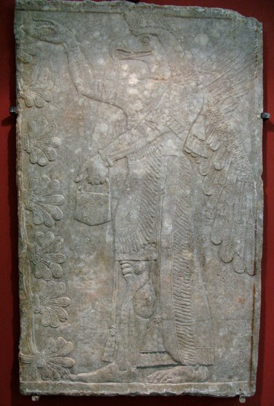 Rilievo dal palazzo di Ashurnasirpal II a Kalhu, Nimrud, IX secolo a.C. da Assyrian Art.
