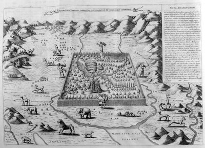 Il paradiso terrestre, 1675 da Athanasius Kircher