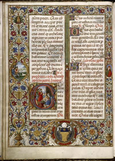 Messale di Thomas James: pagina con una scritta: l