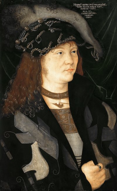 Tedesco: Heinrich V Ritratto di Enrico V di Meclemburgo da attributed to Jacopo de