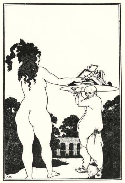 Ex libris di Aubrey Beardsley (incisione) da Aubrey (after) Beardsley