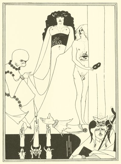 Erodiade (litografia) da Aubrey (after) Beardsley