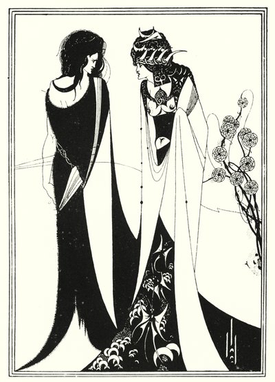 Giovanni e Salomè (incisione) da Aubrey (after) Beardsley