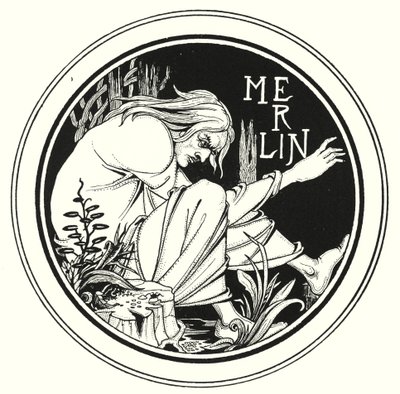Merlino (incisione) da Aubrey (after) Beardsley
