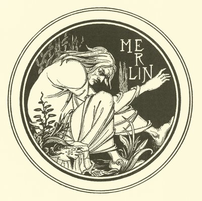 Merlino (litografia) da Aubrey (after) Beardsley