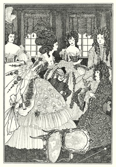La Battaglia dei Beaux e delle Belles (incisione) da Aubrey (after) Beardsley