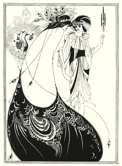 La gonna del pavone (incisione) da Aubrey (after) Beardsley