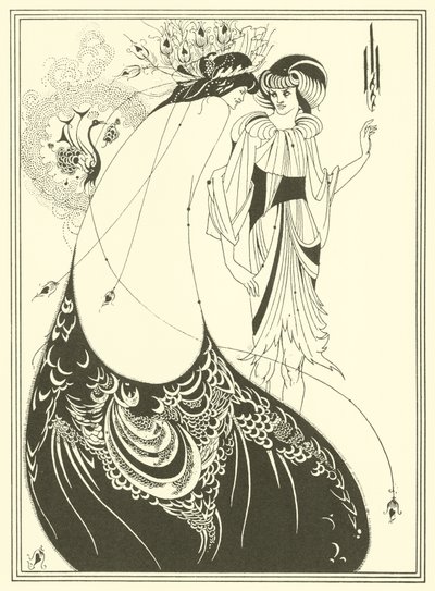 La gonna del pavone (litografia) da Aubrey (after) Beardsley