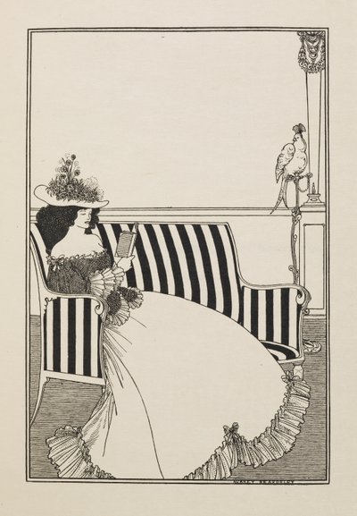 Copertina di un catalogo da un secondo libro di cinquanta disegni da Aubrey Beardsley