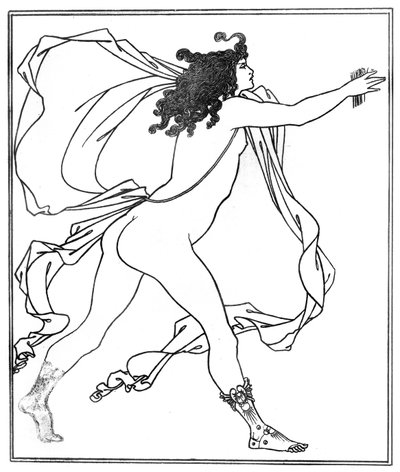 Apollo che insegue Dafne da Aubrey Beardsley