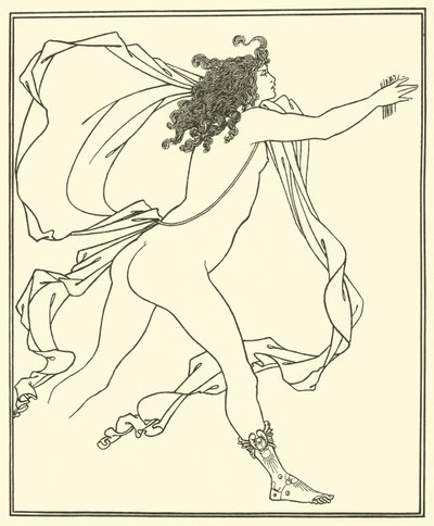 Apollo insegue Dafne da Aubrey Beardsley