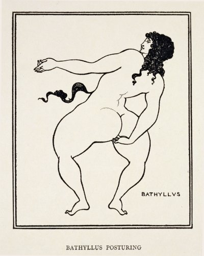 Bathyllus, danzatore romano e interprete di pantomimo da Aubrey Beardsley