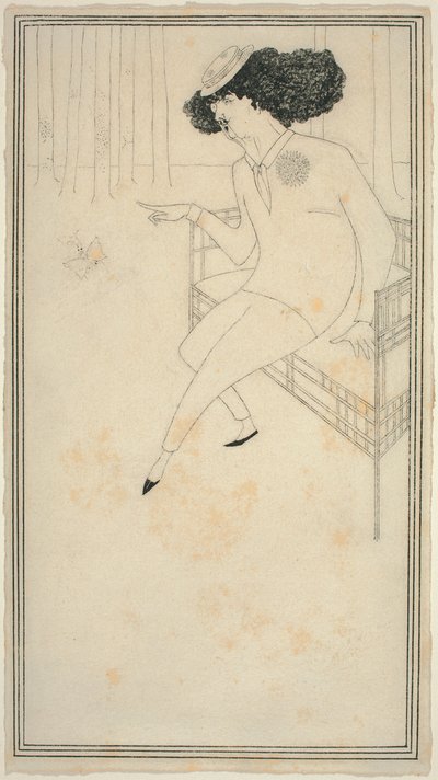 Caricatura di J.M. Whistler da Aubrey Beardsley