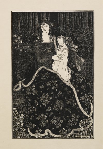Cartolina di Natale, da un Libro di Cinquanta Disegni da Aubrey Beardsley