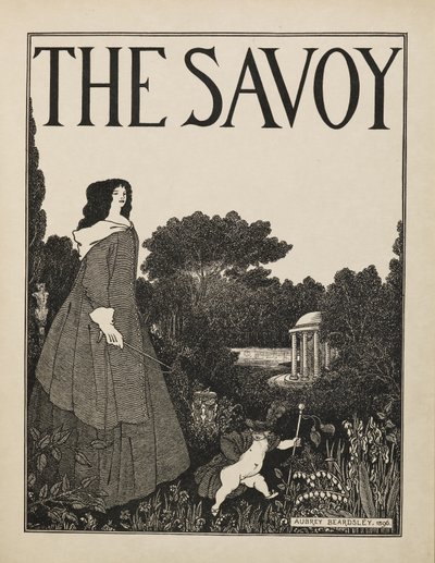Disegno di copertina per il n.1 di "The Savoy" da un libro di cinquanta disegni da Aubrey Beardsley