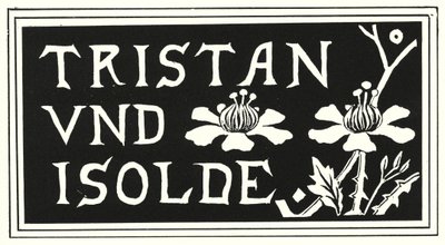 Design dalla copertina della copia di Aubrey Beardsley di "Tristano e Isotta" da Aubrey Beardsley