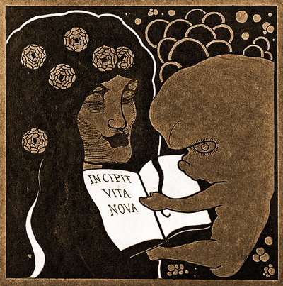 Incipit Vita Nova: Qui inizia una nuova vita, 1893 da Aubrey Beardsley