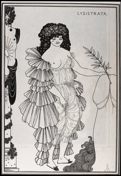Lisistrata protegge il suo sesso da Aubrey Beardsley