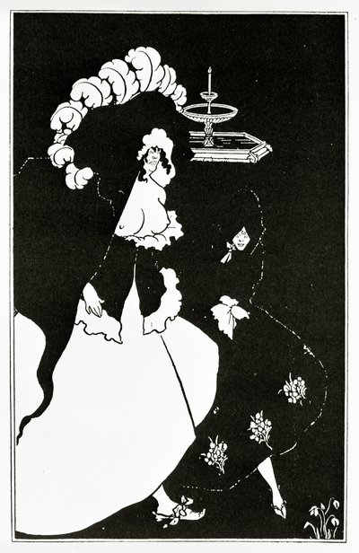 Messalina e compagno che tornano da un bordello da Aubrey Beardsley