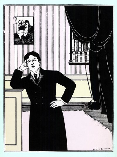 Oscar Wilde, 1895 circa (serigrafia) da Aubrey Beardsley
