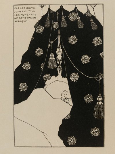 Autoritratto a letto da Aubrey Beardsley