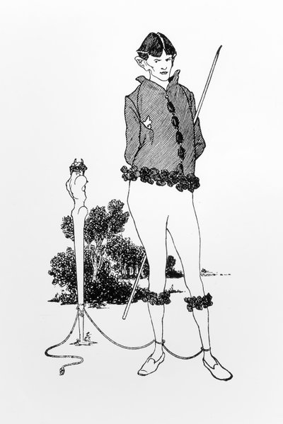 Autoritratto legato a un Erma da Aubrey Beardsley