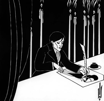 Autoritratto di Aubrey Vincent Beardsley (1872-1898) illustratore e scrittore inglese da Aubrey Beardsley