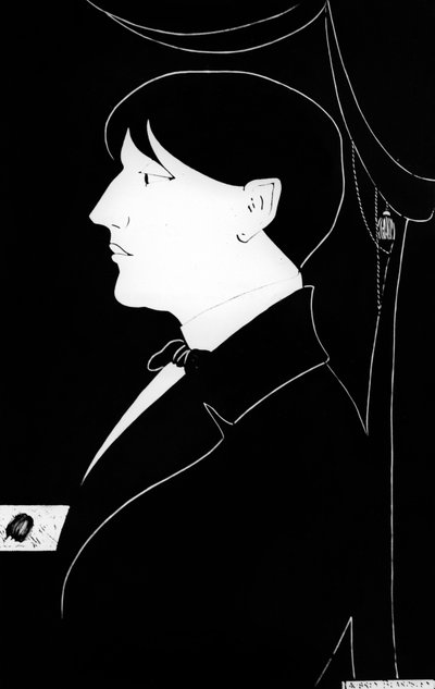 Autoritratto di Aubrey Vincent Beardsley (1872-1898) scrittore e illustratore inglese da Aubrey Beardsley