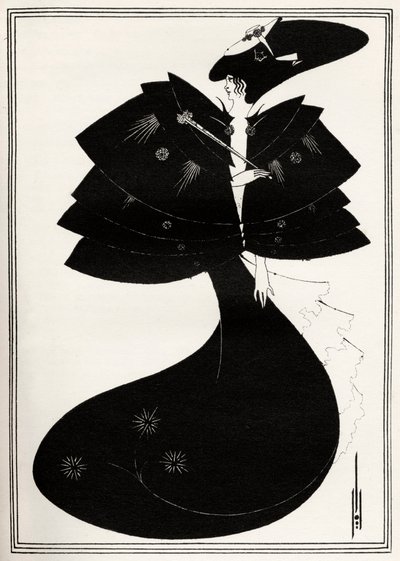 Il mantello nero da Aubrey Beardsley