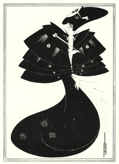 Il mantello nero da Aubrey Beardsley
